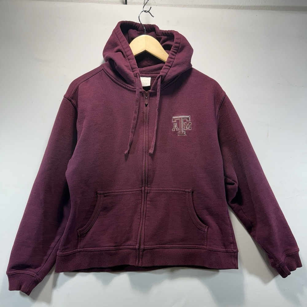 Vintage Jansport Texas A&M Hoodie Womens M Jacket Sweatshirt